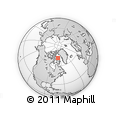 Outline Map of the Area around 71° 22' 52" N, 70° 28' 29" W, rectangular outline