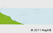 Physical Panoramic Map of the area around 71° 22' 52" N, 72° 19' 29" E