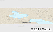 Shaded Relief Panoramic Map of the area around 71° 22' 52" N, 79° 7' 30" E