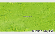 Physical 3D Map of the area around 71° 22' 52" N, 84° 13' 29" E