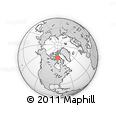 Outline Map of the Area around 71° 22' 52" N, 84° 4' 29" W, rectangular outline
