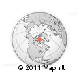 Outline Map of the Area around 71° 22' 52" N, 88° 19' 29" W, rectangular outline