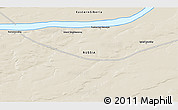 Shaded Relief 3D Map of the area around 71° 39' 56" N, 101° 13' 29" E