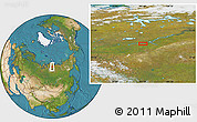 Satellite Location Map of Kononovskiy