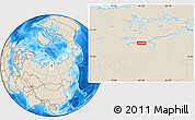 Shaded Relief Location Map of Kononovskiy