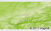Physical 3D Map of the area around 71° 39' 56" N, 104° 37' 30" E