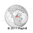 Outline Map of the Area around 71° 39' 56" N, 106° 10' 30" W, rectangular outline