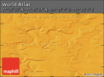 Political Map of the Area around 71° 39' 56" N, 109° 43' 29" E