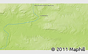 Physical 3D Map of the area around 71° 39' 56" N, 110° 25' 30" W