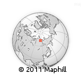 Outline Map of the Area around 71° 39' 56" N, 113° 7' 30" E, rectangular outline