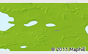 Physical 3D Map of the area around 71° 39' 56" N, 143° 43' 29" E