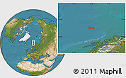 Satellite Location Map of the area around 71° 39' 56" N, 14° 31' 30" E