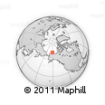 Outline Map of the Area around 71° 39' 56" N, 151° 13' 29" W, rectangular outline
