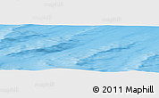 Shaded Relief Panoramic Map of the area around 71° 39' 56" N, 151° 13' 29" W