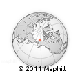 Outline Map of the Area around 71° 39' 56" N, 152° 55' 30" W, rectangular outline