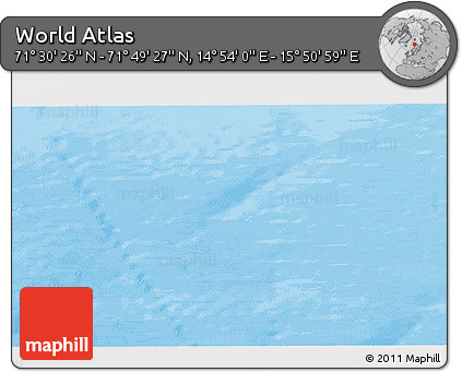 Physical 3D Map of the Area around 71° 39' 56" N, 15° 22' 30" E
