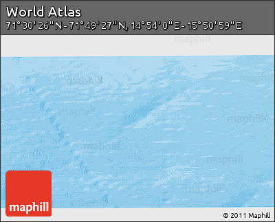 Physical 3D Map of the Area around 71° 39' 56" N, 15° 22' 30" E