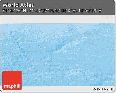 Physical 3D Map of the Area around 71° 39' 56" N, 15° 22' 30" E