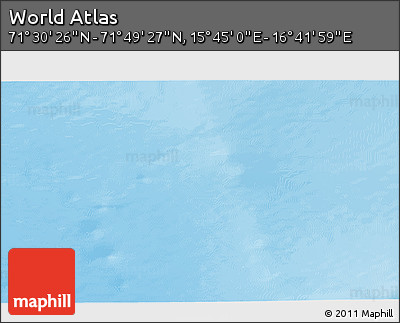 Physical 3D Map of the Area around 71° 39' 56" N, 16° 13' 30" E