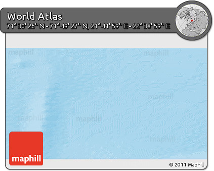 Physical 3D Map of the Area around 71° 39' 56" N, 22° 10' 29" E