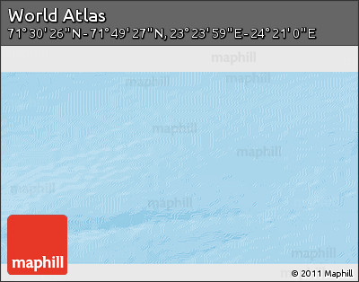 Physical 3D Map of the Area around 71° 39' 56" N, 23° 52' 30" E