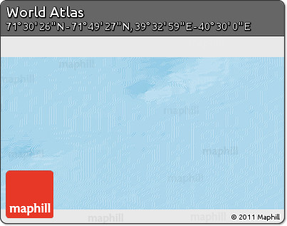 Physical 3D Map of the Area around 71° 39' 56" N, 40° 1' 29" E