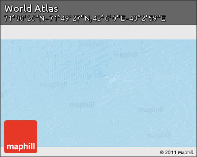 Physical 3D Map of the Area around 71° 39' 56" N, 42° 34' 30" E