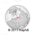 Outline Map of the Area around 71° 39' 56" N, 43° 25' 29" E, rectangular outline