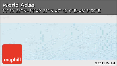 Physical Panoramic Map of the Area around 71° 39' 56" N, 47° 40' 29" E