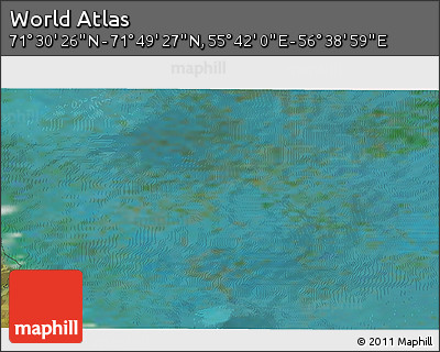 Satellite 3D Map of the Area around 71° 39' 56" N, 56° 10' 29" E