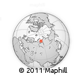 Outline Map of the Area around 71° 39' 56" N, 75° 43' 29" E, rectangular outline