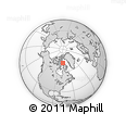 Outline Map of the Area around 71° 39' 56" N, 76° 25' 30" W, rectangular outline