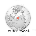 Outline Map of the Area around 71° 39' 56" N, 83° 22' 30" E, rectangular outline