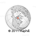 Outline Map of the Area around 71° 39' 56" N, 85° 46' 30" W, rectangular outline