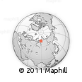 Outline Map of the Area around 71° 39' 56" N, 88° 28' 29" E, rectangular outline