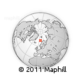 Outline Map of the Area around 71° 39' 56" N, 8° 34' 29" E, rectangular outline