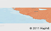 Political Panoramic Map of the area around 71° 56' 54" N, 100° 13' 29" W