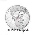 Outline Map of the Area around 71° 56' 54" N, 107° 1' 30" W, rectangular outline