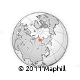 Outline Map of the Area around 71° 56' 54" N, 114° 49' 29" E, rectangular outline