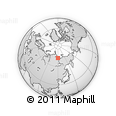 Outline Map of the Area around 71° 56' 54" N, 119° 55' 30" E, rectangular outline