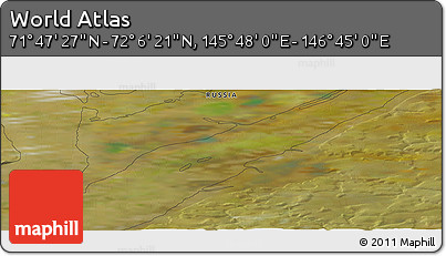 Satellite Panoramic Map of the Area around 71° 56' 54" N, 146° 16' 30" E