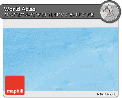 Physical 3D Map of the Area around 71° 56' 54" N, 14° 31' 30" E