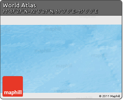 Physical 3D Map of the Area around 71° 56' 54" N, 14° 31' 30" E