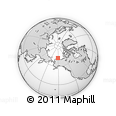 Outline Map of the Area around 71° 56' 54" N, 151° 13' 29" W, rectangular outline