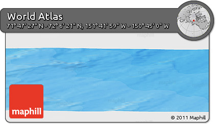 Political Panoramic Map of the Area around 71° 56' 54" N, 151° 13' 29" W