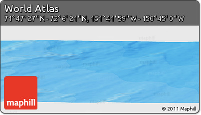 Political Panoramic Map of the Area around 71° 56' 54" N, 151° 13' 29" W