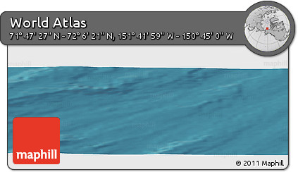 Satellite Panoramic Map of the Area around 71° 56' 54" N, 151° 13' 29" W