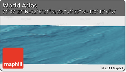 Satellite Panoramic Map of the Area around 71° 56' 54" N, 151° 13' 29" W