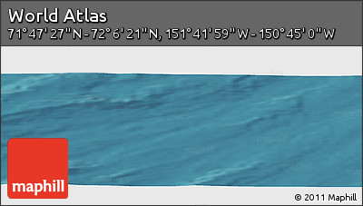 Satellite Panoramic Map of the Area around 71° 56' 54" N, 151° 13' 29" W