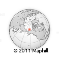 Outline Map of the Area around 71° 56' 54" N, 153° 46' 30" W, rectangular outline